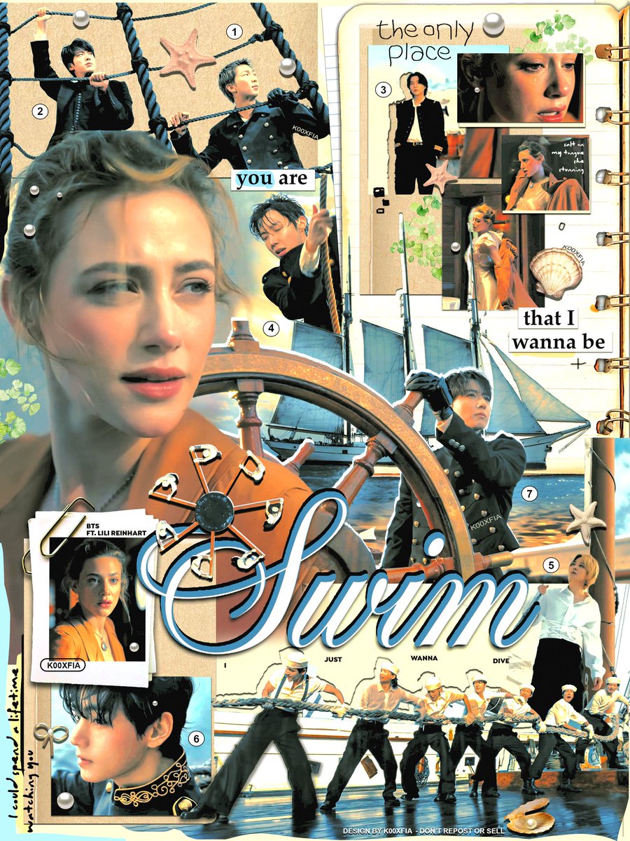 ‧ ₊˚ swim by #bts 🐚🌊☀️𓇼