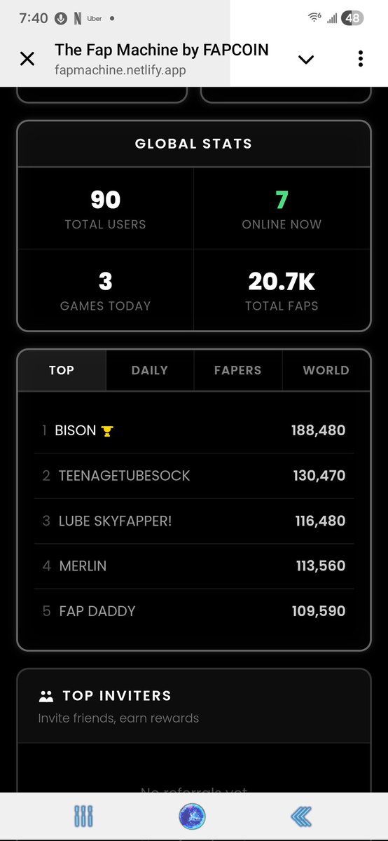 Took the #1 spot LFG EEEEEERRRRRRHHHHHH 🦬🦬🦬 <a href="/boosteryting/">Fap Daddy</a> <a href="/fapcoin_cto/">Fapcoin CTO</a> <a href="/MoonPieJoe/">GoonPizzle 🌙 🥧</a> <a href="/FapitalHeights/">Bowlcut Bizzle</a> <a href="/Balancewh/">Balance</a>