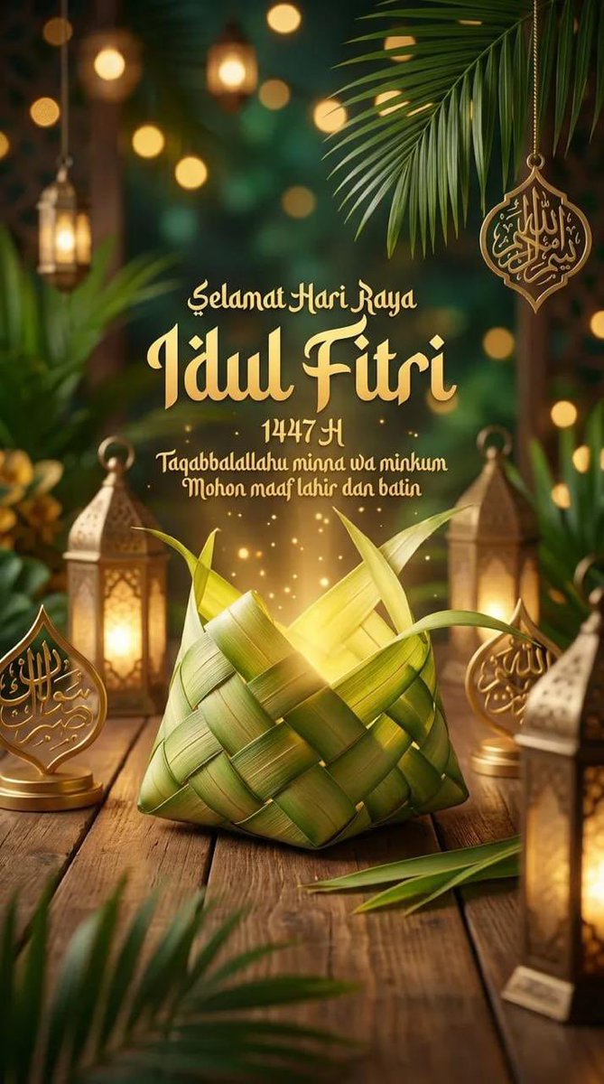Yudihape's tweet photo. Selamat Idul Fitri 1447 H
Mohon maaf lahir dan batin https://t.co/bNq9gVXHd8