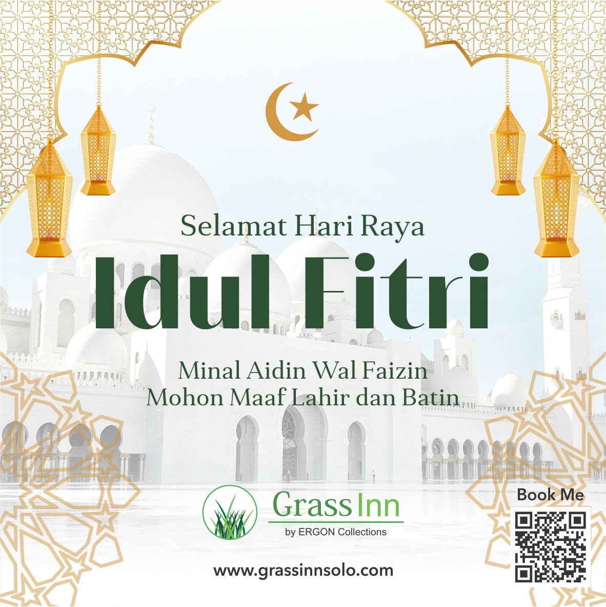 GrassInnSolo's tweet photo. Selamat Hari Raya Idul Fitri 1447 H
Mohon maaf lahir dan batin.

Semoga hari yang suci ini membawa kedamaian, kebahagiaan, dan keberkahan bagi kita semua. 🤍

https://t.co/RmvBt0fzaJ
Good Stay, Good Life, Good Style

#GrassInnSolo #ERGON #IdulFitri #EidMubarak #Lebaran2026 https://t.co/HoOzHmJwcW