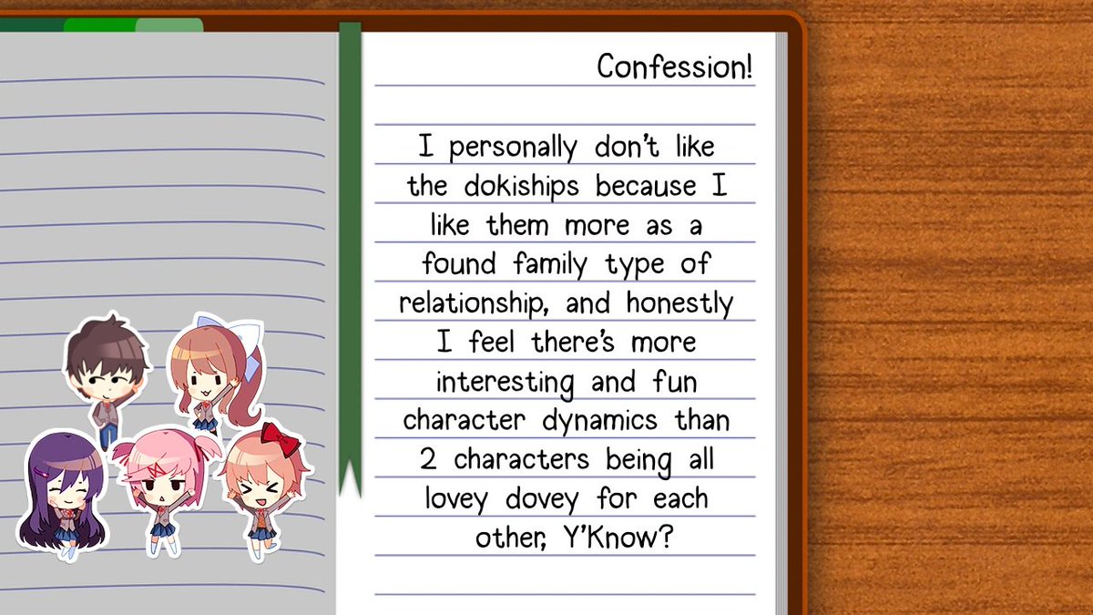 Doki Doki Literature Club Confessions tweet media