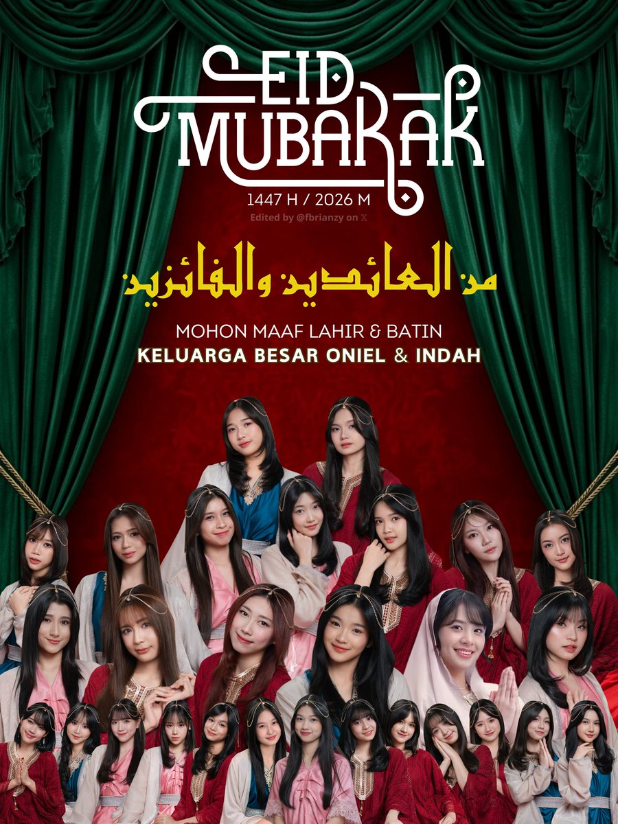 fbrianzy's tweet photo. ✨ Selamat Hari Raya Idul Fitri 1447H ✨

"Taqabbalallahu minna wa minkum, shiyamana wa shiyamakum."

Mohon maaf lahir dan batin atas segala kekurangan selama ini. Di hari suci ini, mari kita pererat ukhuwah dan saling mendoakan kebaikan! 🚢💙 

#ONDAH
- Versi lainnya ada dibawah https://t.co/pEb4e1W7QL
