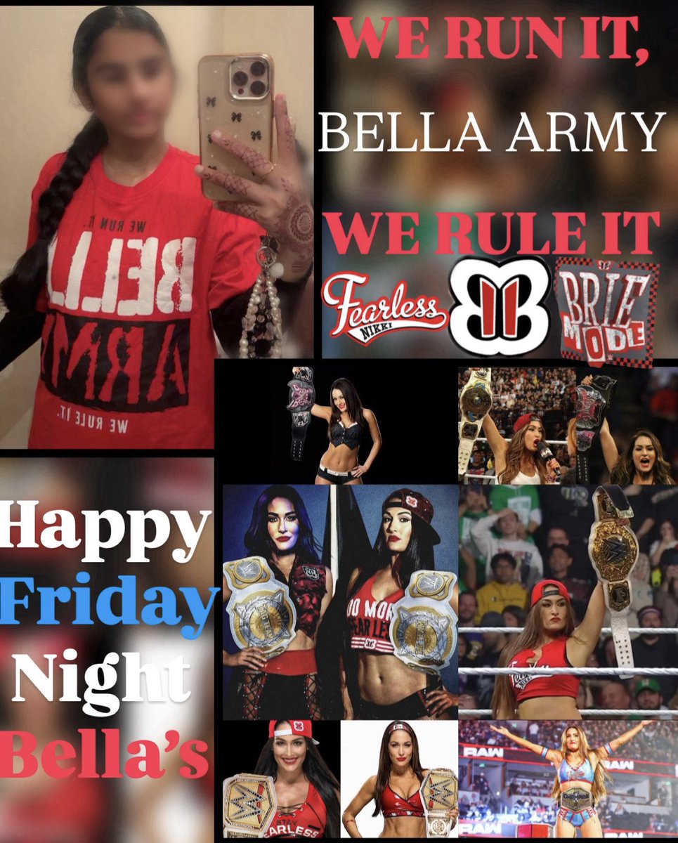 ForeverxBellas's tweet photo. HAPPY FRIDAY NIGHT BELLAS 💋❤️

@NikkiAndBrie can’t wait for tonight soo excited 🫶🏻🫶🏻

RISE UP BELLA ARMY THE NEW LONGEST REIGNING TAG TEAM CHAMPIONS ARE ARE HERE! 🔥 #Fearlessnikki #Briemode #Bellasforgold #Bellasareback #smackdown #WERUNIT #WERULEIT https://t.co/WrPuUtiEHp