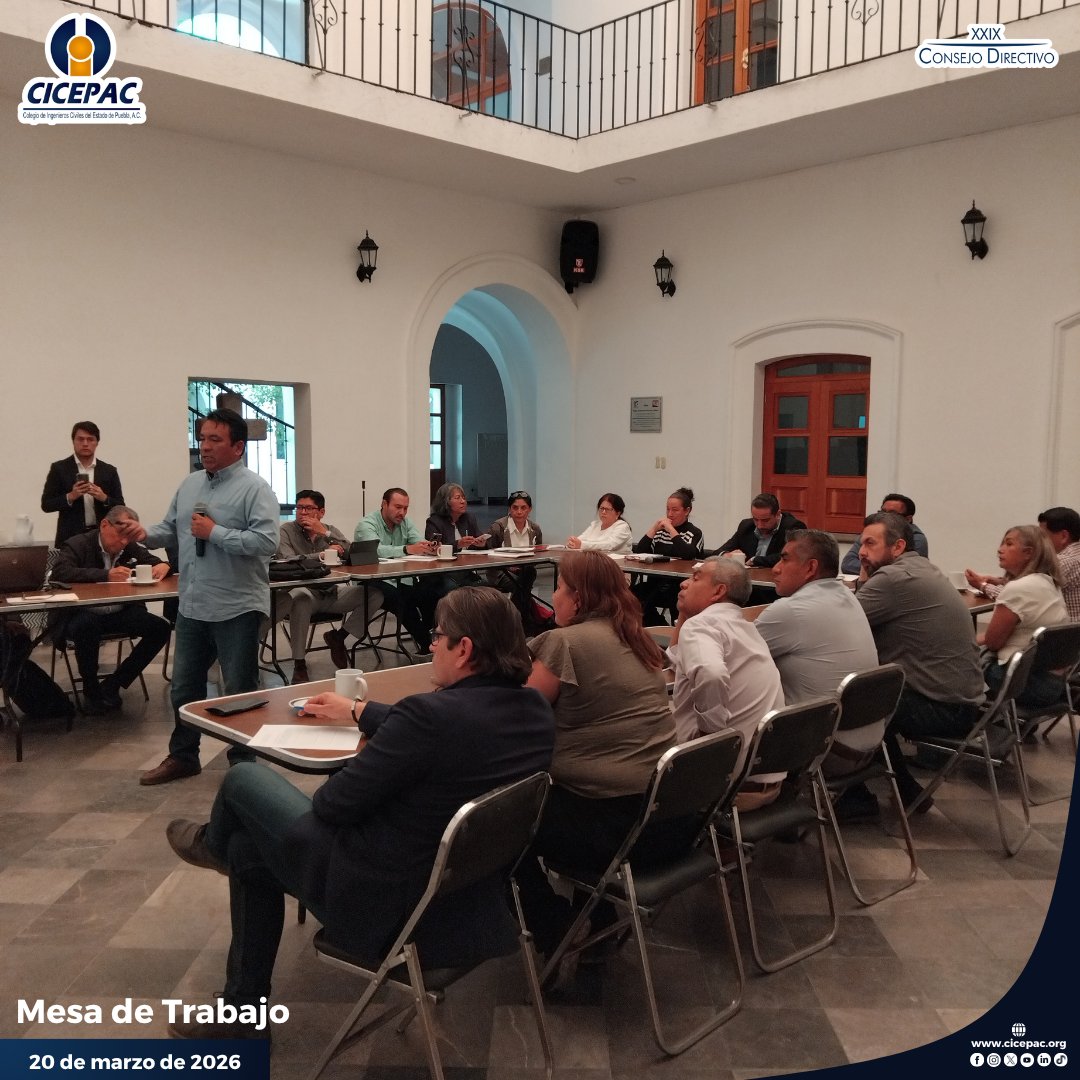 Colegio de Ingenieros Civiles del Estado de Puebla tweet media