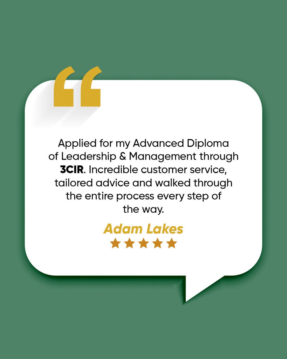 Guided. Supported. Qualified. ⭐

That’s what the 3CIR experience is all about. Not just issuing qualifications, but guiding you with clarity and confidence from start to finish.

From personalised advice to step-by-step support, Adam’s journey reflects what we stand for: making