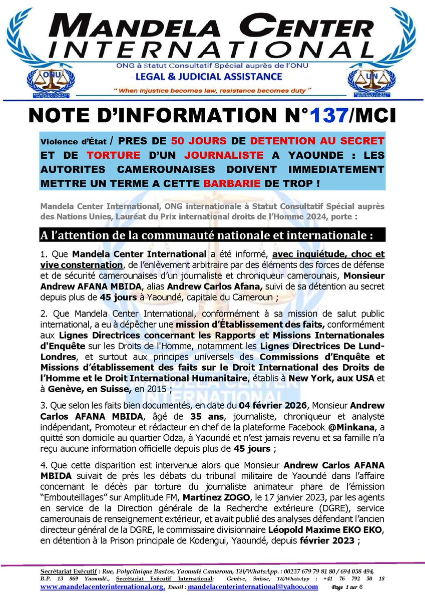 Mandela Center International tweet media