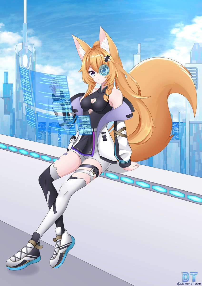 Fie Attia - OC 🧡🏙️ 
#VGen comm for <a href="/houdini_111_/">Houdini111</a>