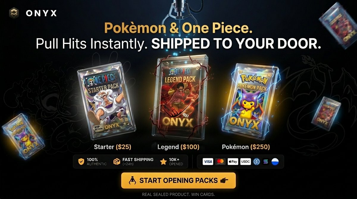 RevealVault's tweet photo. We just shipped a full UI upgrade ⚡️

Cleaner. Faster. Better pulls.

Use code ONYX20 for 20% off your first spin and tell us what you think.

PS: We’re hosting a live gacha in Miami’s Design District this Sunday (3/22) — drop a comment if you want in for free spins 🎁 https://t.co/CW1JWwshBx