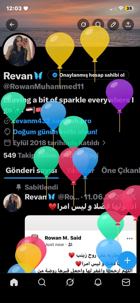 RowanMuhammed11's tweet photo. Happy birthday to me 🙂 
It’s strange how the day that should feel the happiest somehow feels the loneliest , the saddest for me year after year.  

If I have one wish this time, it’s simple…  
I just want this day to feel a little lighter and not so heavy on my heart https://t.co/ycrpwWPJaY