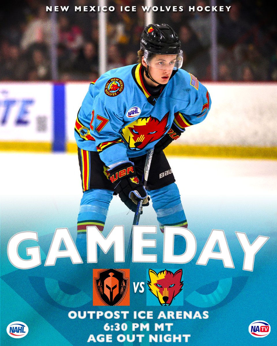 NMIceWolves's tweet photo. Tonight we celebrate players aging out of junior hockey!

🆚 Oklahoma Warriors
📍 Outpost Ice Arenas
⏰ 6:30pm MT
📺 https://t.co/GfPtM3STzl HOME audio
🎟 https://t.co/cudXP2uh8X https://t.co/TuScuFUqit