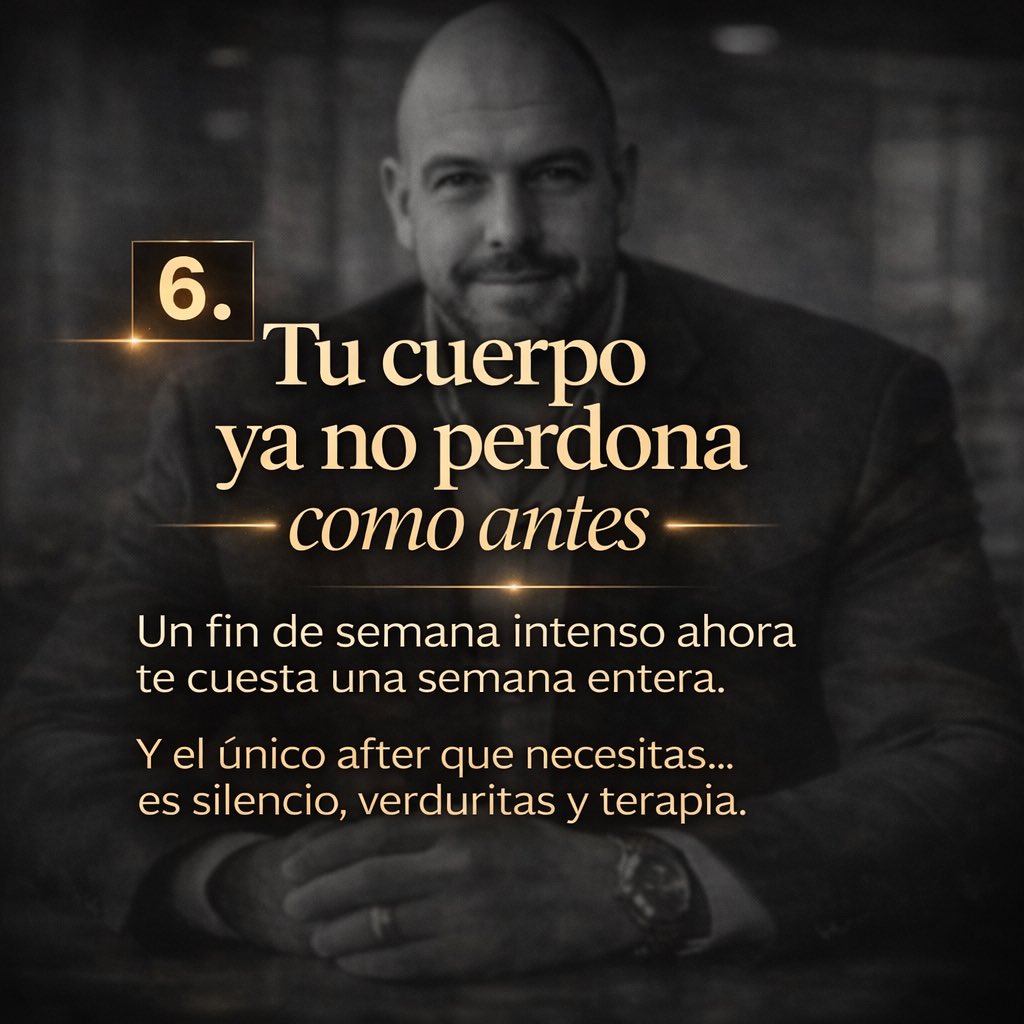 ertitocurro's tweet photo. 5. Las deudas no desaparecen por ignorarlas.

6. Tu cuerpo ya no perdona como antes.

7. Aprender a decir “no” salva vidas.

8. El éxito no suena como aplausos… suena como silencio. https://t.co/EZcdNjQv6K