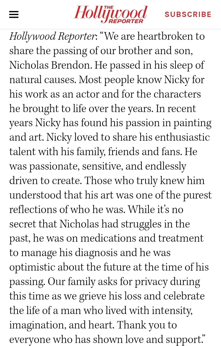 sagesurge's tweet image. Buffy the Vampire Slayer fans have been going THROUGH It this week, and it just keeps getting sadder. 

Nicholas Brendon, the actor best known for playing lovable underdog Xander Harris for all seven seasons of the TV series Buffy the Vampire Slayer, died on Friday. He was 54.