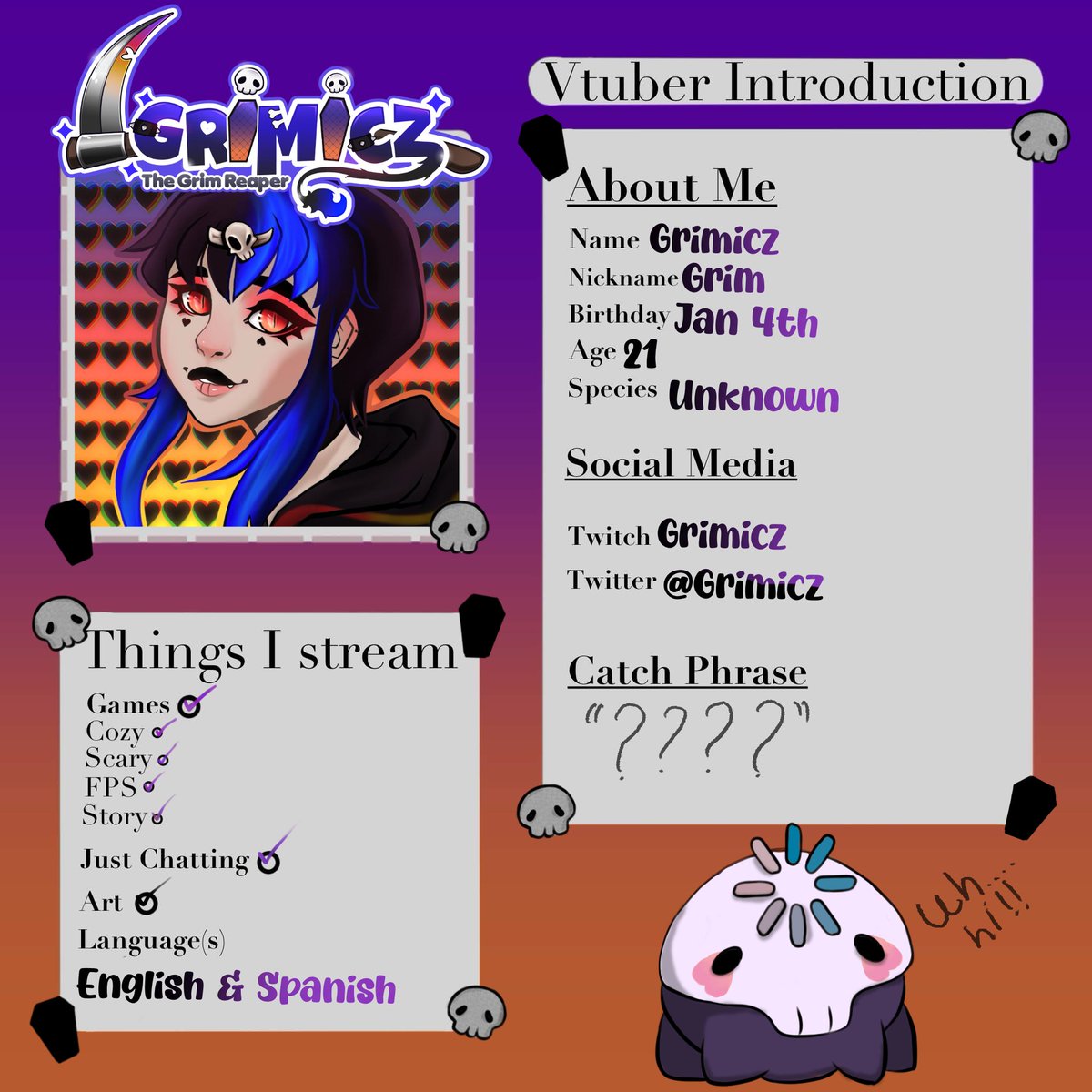 vchantedEN's tweet photo. 🚨Announcement🚨
Welcome, Grimicz to the community!🎉✨
They bring creepy, sweet chaos, and we’re excited to have them💜
Show some love &amp; support👇https://t.co/VSEms0BNsy https://t.co/vve58DjRTi