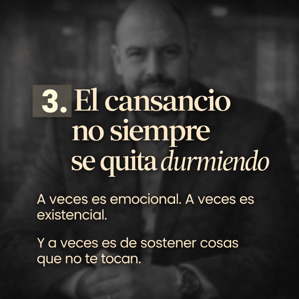 ertitocurro's tweet photo. 10 verdades de la adultez que nadie te enseñó:

1. Tus padres envejecen más rápido de lo que esperas.

2. Algunos amigos no se pierden… se enfrían.

3. El cansancio no siempre se quita durmiendo.

4. La salud mental cuesta (tiempo, dinero y energía). https://t.co/2kot9hd4ON