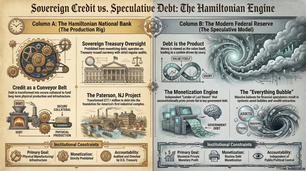 Everyone from libertarian bloggers to Ivy League professors will tell you that Alexander Hamilton created the blueprint for the modern Federal Reserve. This is the greatest financial lie in American history. Hamilton's Bank of the United States and today's Federal Reserve are as