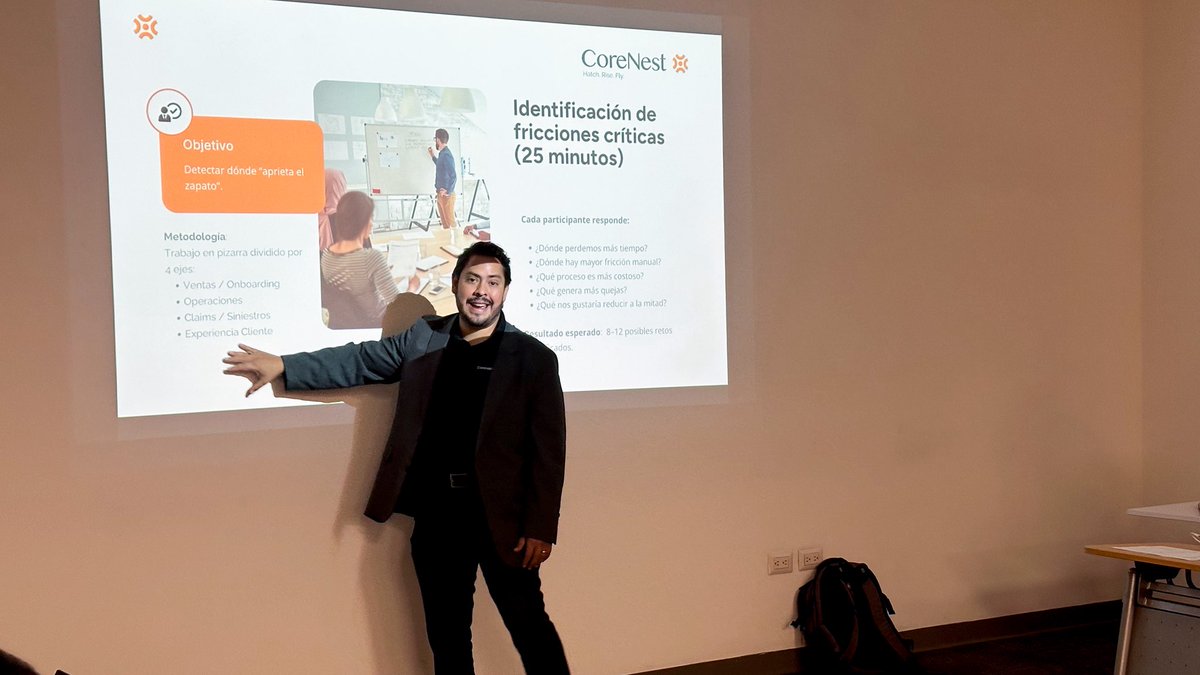 Corenest_SV's tweet image. Arrancamos nuestro partnership con @ASESUISA con nuestro primer workshop 🚀

Gracias a Enzo Bizzarro por su liderazgo y visión para llevar la innovación al siguiente nivel.

Esto apenas comienza.

#CoreNest #Innovation #Insurtech