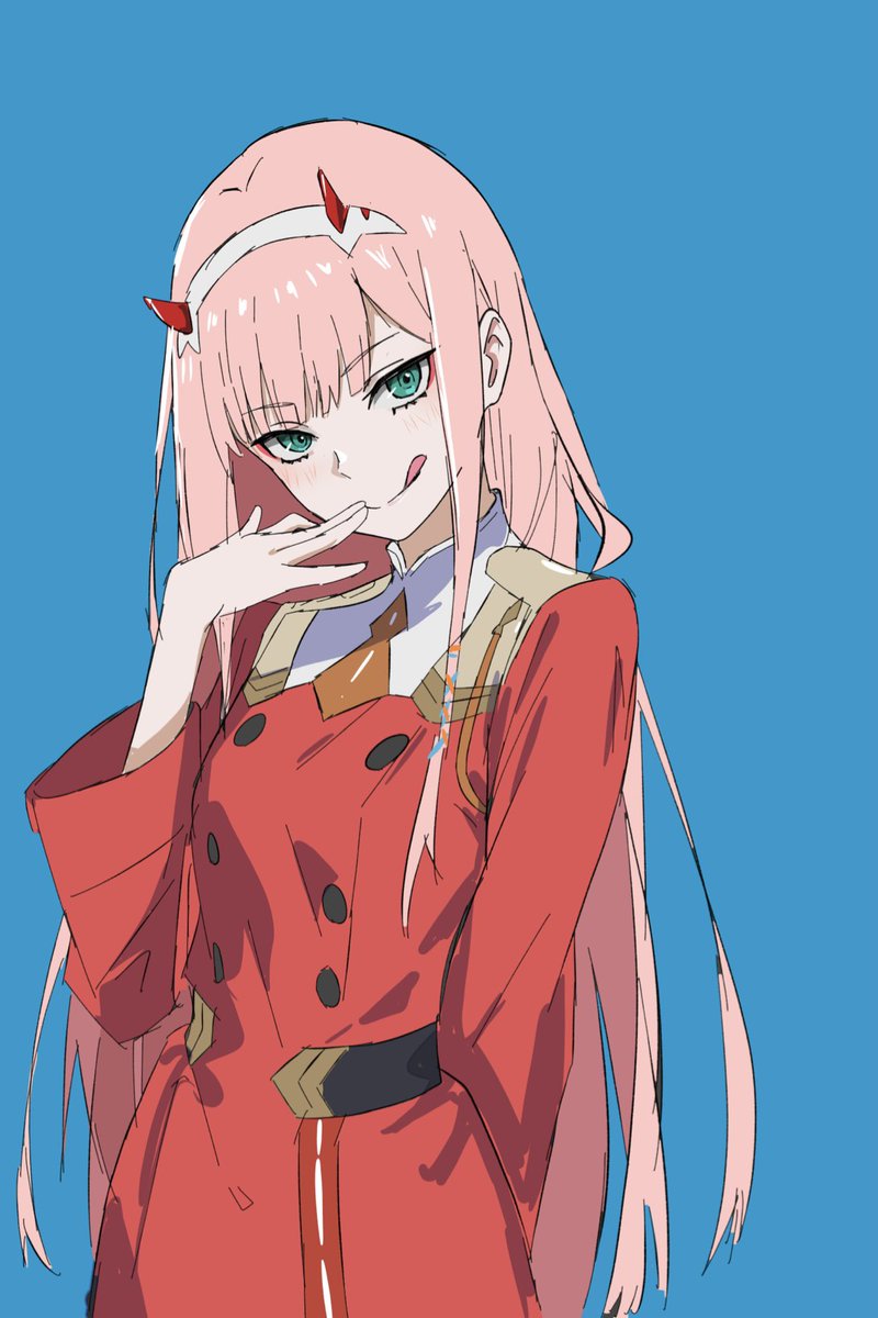 ゼロツー(ダリフラ) 「#ダリフラ ゼロツー」|ぎゃんねこ Un1rockのイラスト