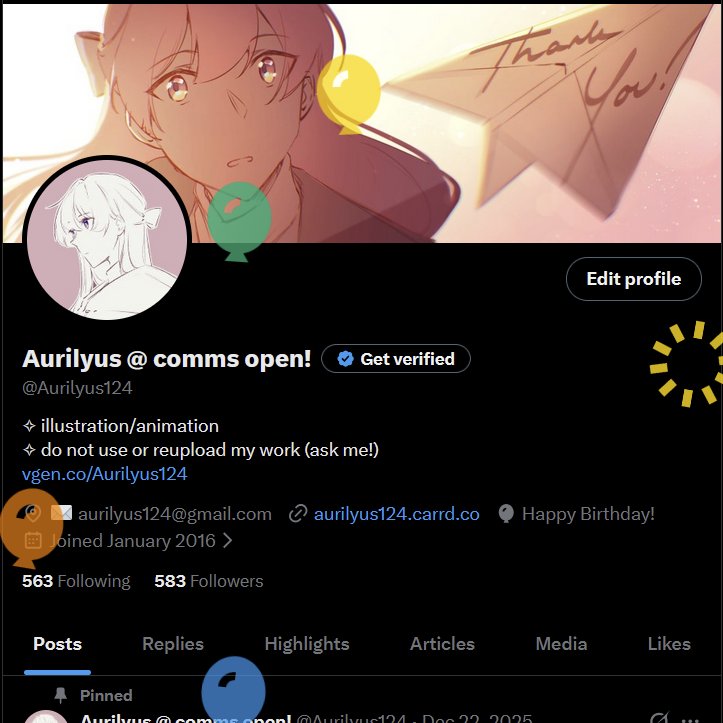 Aurilyus @ comms open! tweet media