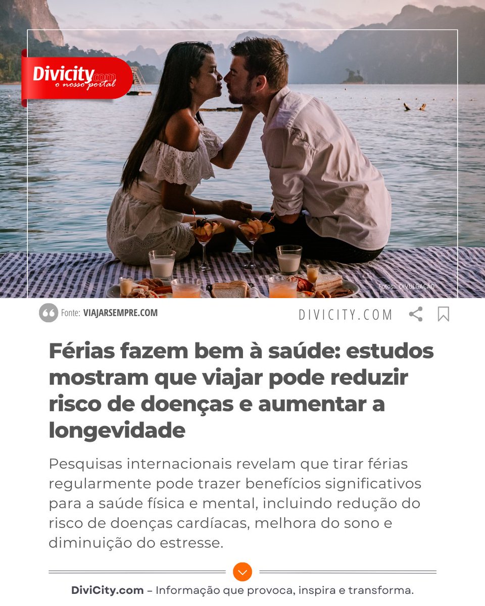 fredsoliveira's tweet photo. Férias fazem bem à saúde: estudos mostram que viajar pode reduzir risco de doenças e aumentar a longevidade https://t.co/hwBvJPo9Fh https://t.co/1FvqZVOjiv