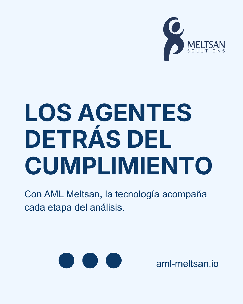 MeltsanSol's tweet photo. El cumplimiento no ocurre en un solo momento.

En AML Meltsan, tres agentes acompañan el proceso:

NEXA — Onboarding

VECTOR — Monitoreo

SIGNAL — Vigilancia continua

Tres agentes.

Un sistema de cumplimiento.

https://t.co/BHPUZDoIst

#AML #PLD #amlmeltsan https://t.co/Xkh69R7FMT