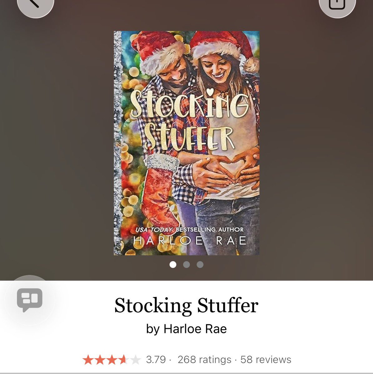 ReadItQuick1's tweet image. Stocking Stuffer by Harloe Rae
#StockingStuffer  by #HarloeRae #8994 #9chapters #63pages #220of1000 #Series #Kindle #92for23 #novella #IdTapThatKnoxCreekSeries #JoyAndCole #February2026 #readitquick #whatsnext #clearingoffreadingshelves