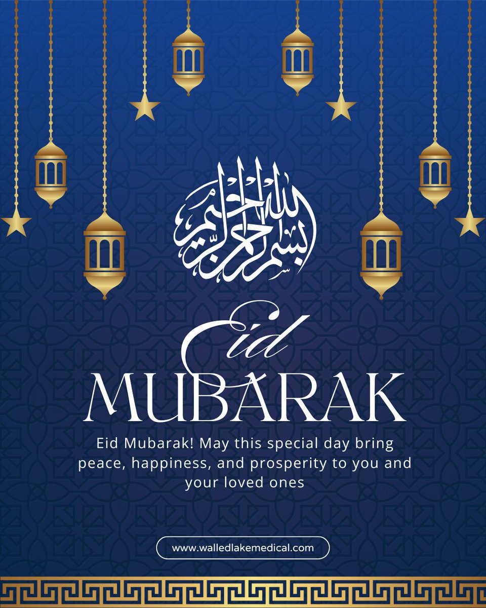 mytopdoc's tweet photo. Eid Mubarak 🌙✨

Wishing you and your loved ones a joyful and peaceful Eid filled with happiness, health, and togetherness.

May this special time bring moments of gratitude.
.
📍 1340 S. Commerce Rd., Walled Lake, MI
📞 (248) 438-6600
🌐 https://t.co/0cKkFkHIkw
.
#EidMubarak https://t.co/vNFUyMsOrV