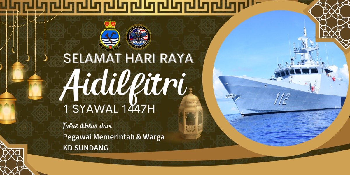 KdSundang's tweet photo. Selamat Hari Raya Aidilfitri | 1 Syawal 1447H

Salam Aidilfitri buat seluruh umat Islam yang menyambutnya. Semoga ikatan silaturahim terus terjalin dan kebahagiaan sentiasa mengiringi kita bersama insan tersayang.

#LMS112
#ServeandVersatile
#1Syawal1447H https://t.co/3ar0pNbLqa