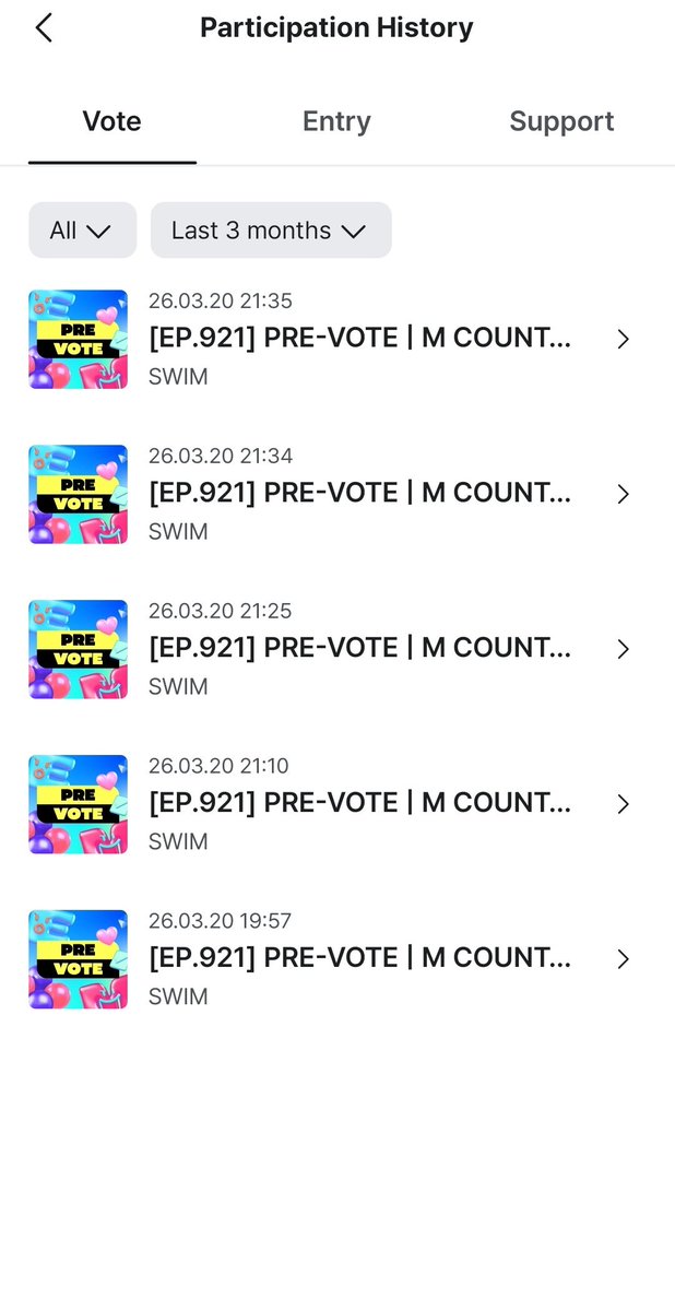 ATENÇÃO ARMYS 🗣🚨

está tendo votação no MCOUNTDOWN e SWIN está concorrendo. dá pra votar 5x por dia e por conta, não se esqueçam e já vão logo votar!

link:mnetplus.onelink.me/TRa8/xohkwx0b?…
#BTS_ARİRANG 
#BTS_SWİM