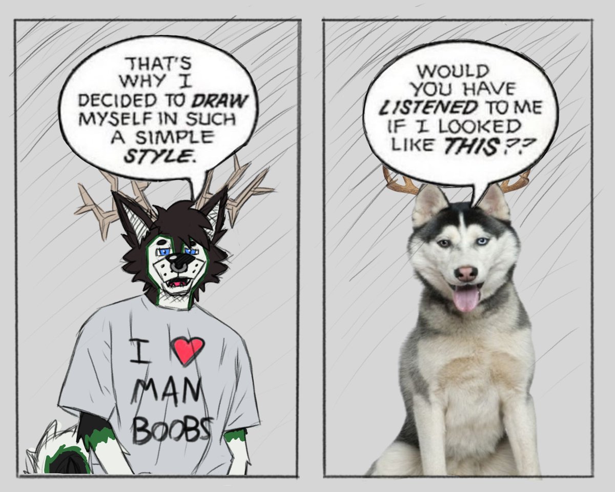 CloverTheDusky's tweet photo. Another art trend!
#furry #art #furryartist #trend #funny https://t.co/MxYvYyvoaT
