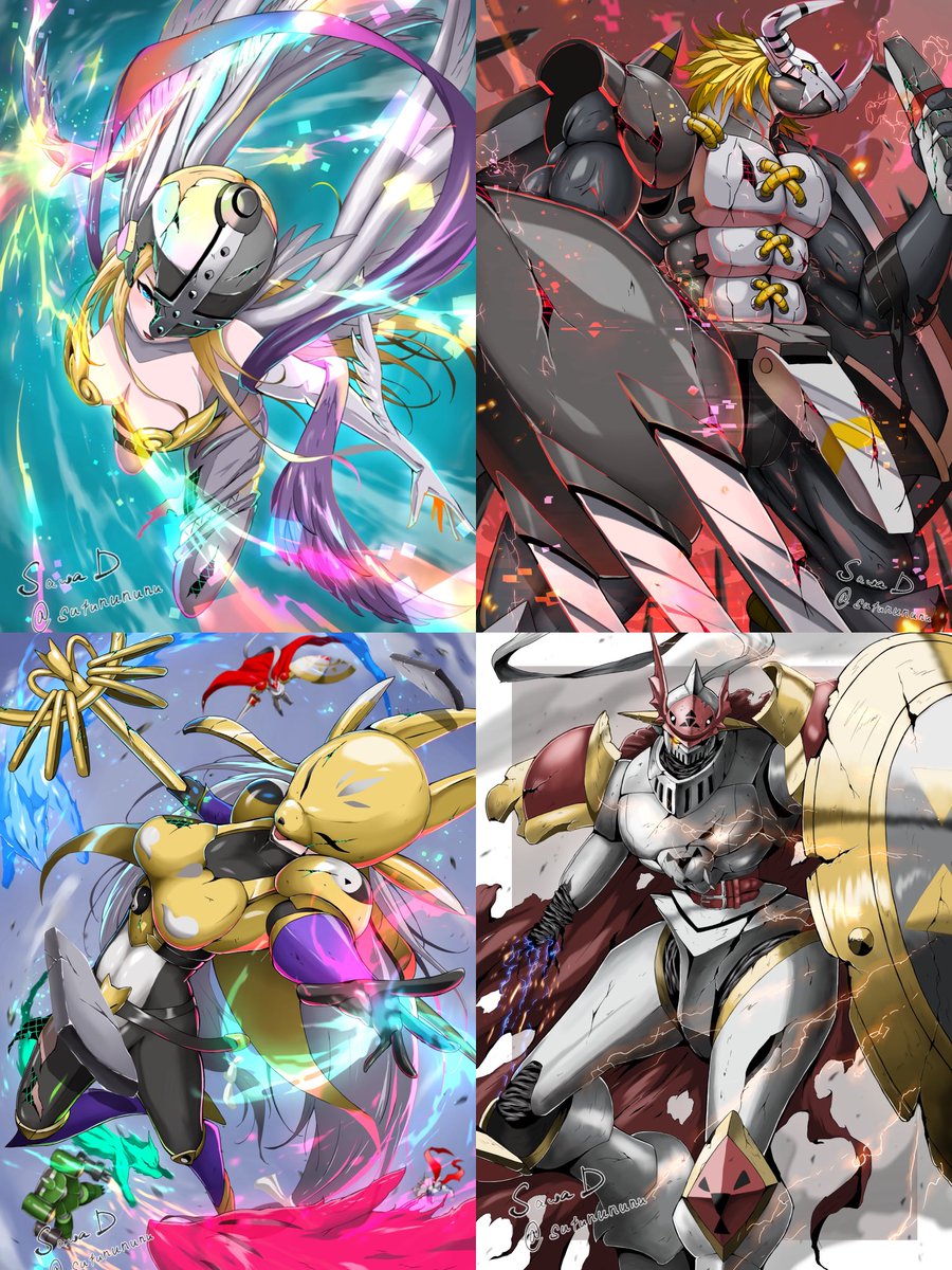 sutunununu's tweet image. デジモン好きな人どれが一番好き？🔥

Which one is your favorite Digimon? 

#digimonfanart