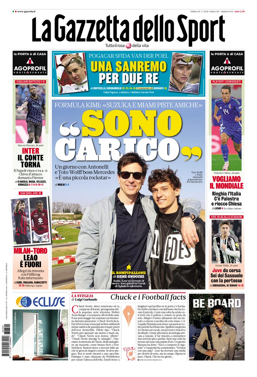 La Gazzetta dello Sport tweet media