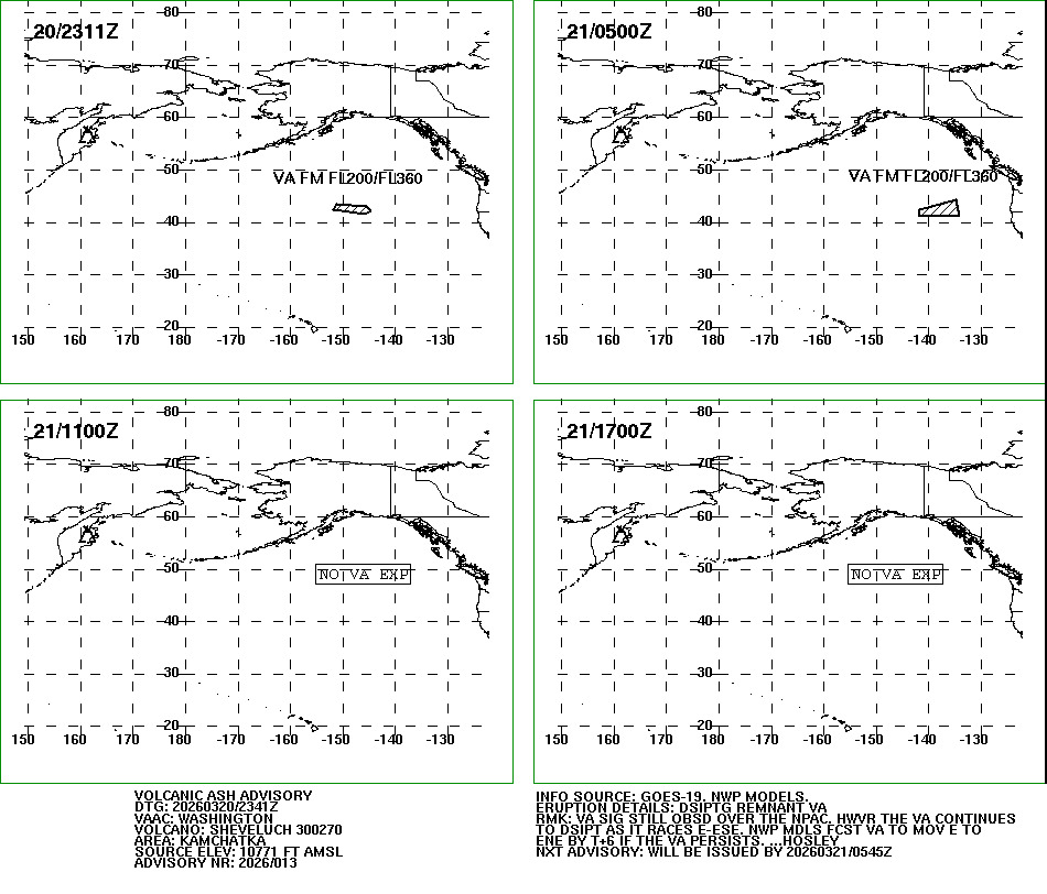 WashVAAC's tweet image. Latest #ash advisory for #Sheveluch in #Kamchatka for a dissipating stretched out area of ash and gas:
ospo.noaa.gov/VAAC/ARCH26/SH…