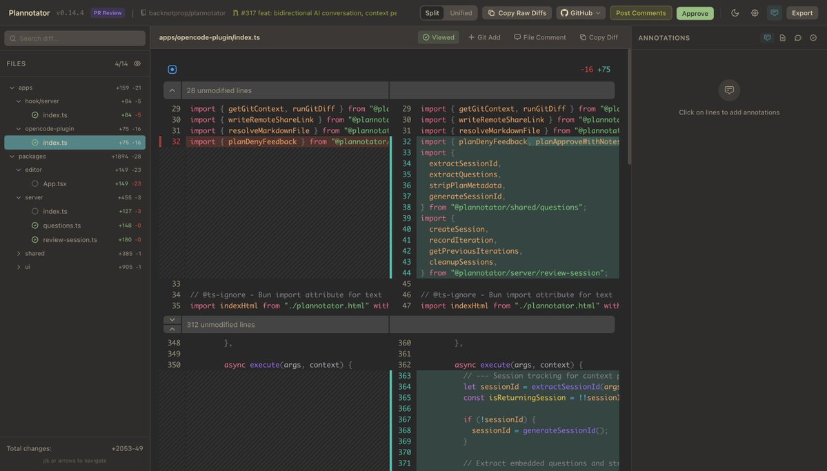 plannotator tweet media
