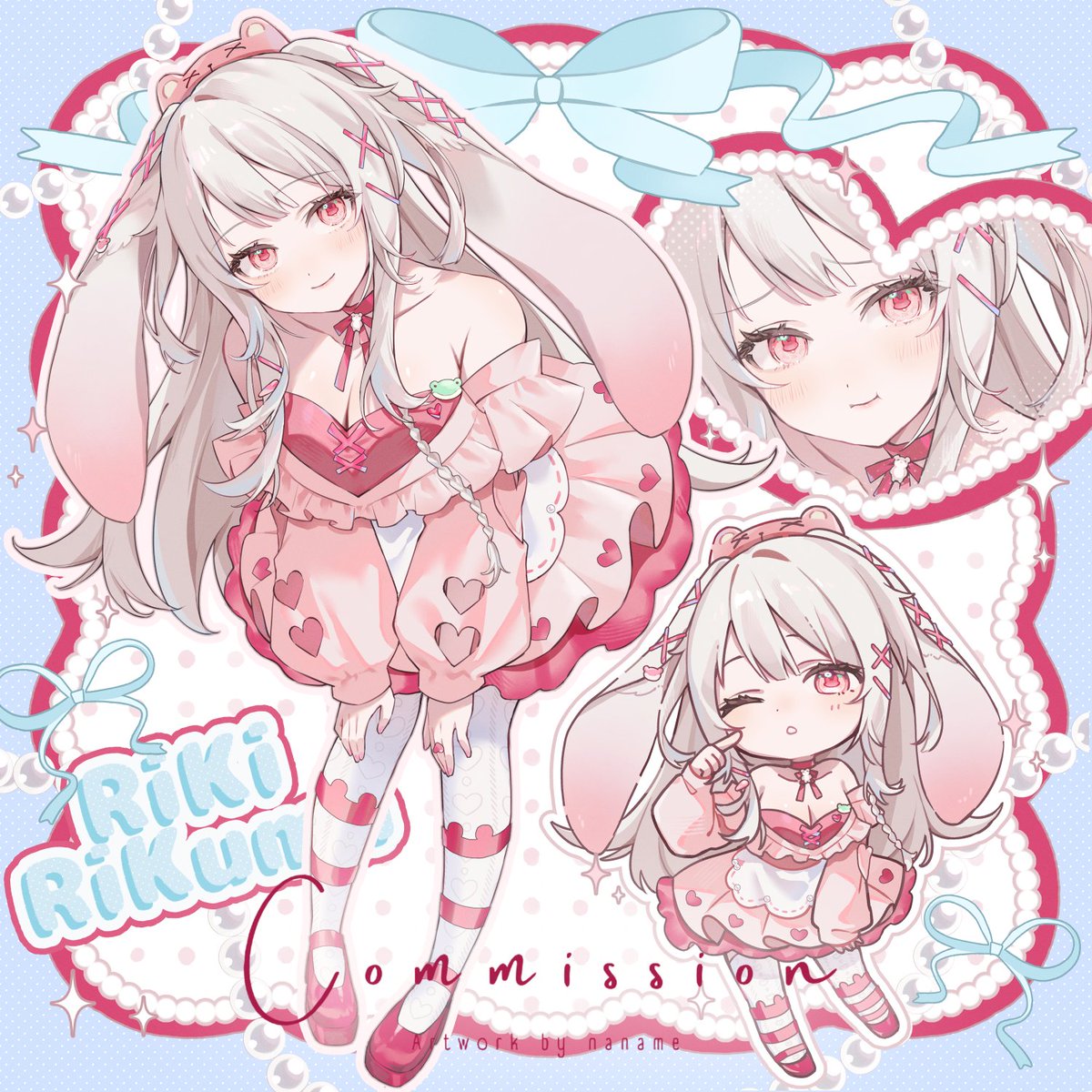 Commission for (@RiKiRiKuma) Thank you so much !! 🩷 ───────── #VGenComm ...