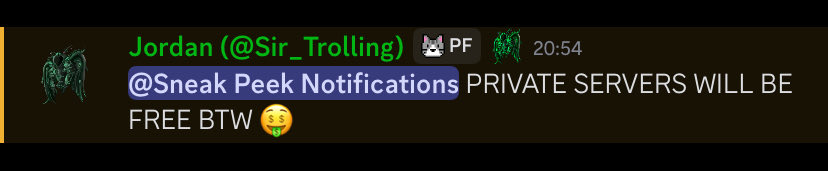 PF_Insider's tweet photo. 🤑 Private Servers will be FREE!

#roblox #PetFighters https://t.co/GosX2N0vPb
