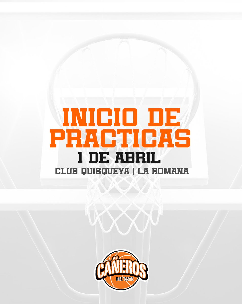 ¡Arrancamos! 💪
Los Cañeros del Este abren sus entrenamientos este 1 de abril en el Club Quisqueya a partir de las 9:00 AM.
La tropa naranja comienza su preparación rumbo a la nueva temporada. 🔥

#Cañeros #DandoCaña

 canerosdeleste.com/caneros-del-es…