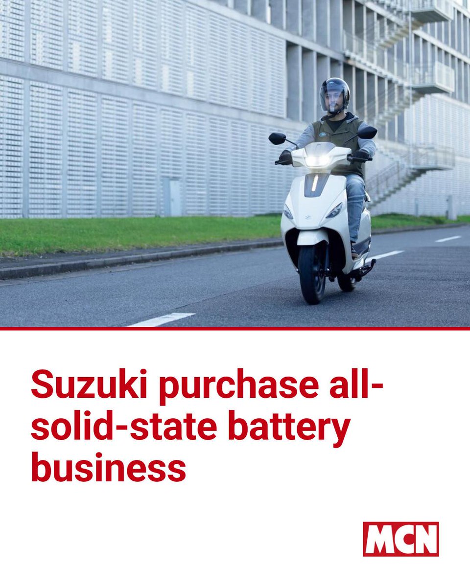 MCNnews's tweet image. Read the full details at the link in the comments. What are your thoughts on solid state battery tech?

#solidstate #ev #electric #motorcycle #mcn