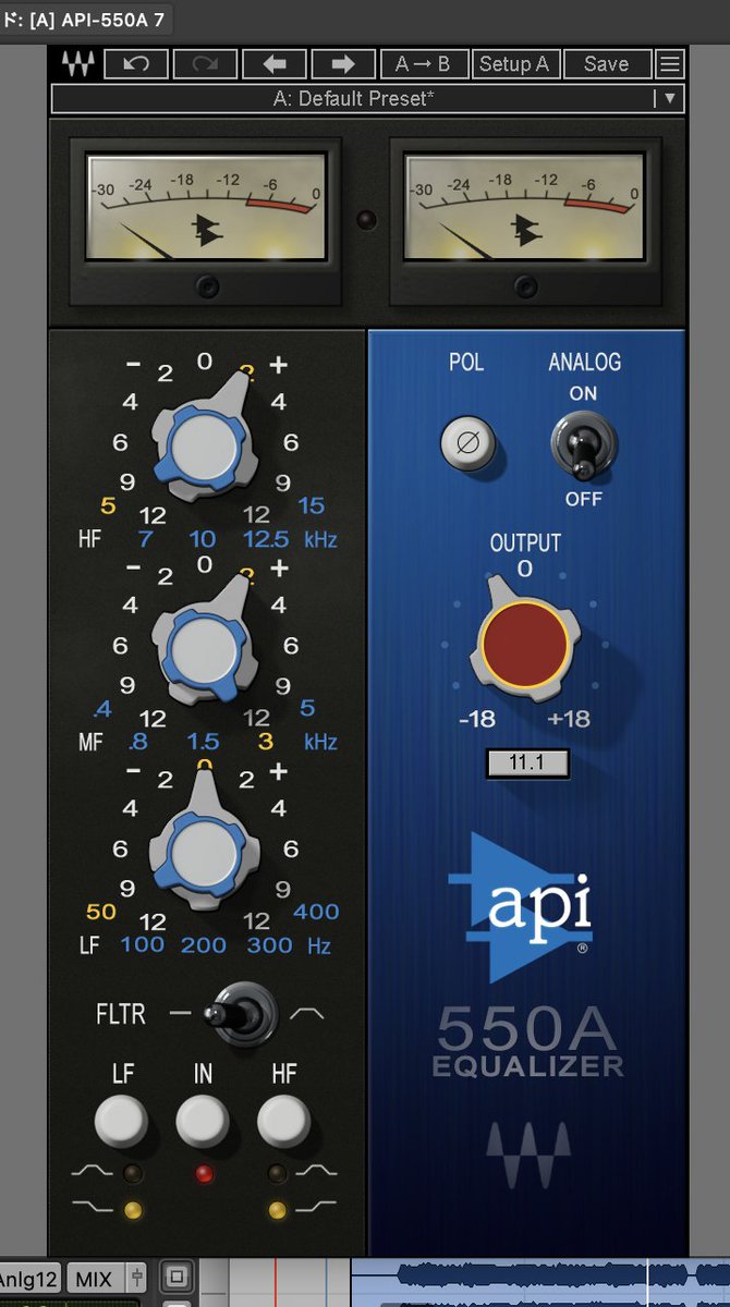 sui_k7bp's tweet image. [EQ] パワー系トラックのスネアにパンチが欲しい時に。やっぱりめちゃめちゃいい仕事する〜〜☺️　#API #EQ #WAVES