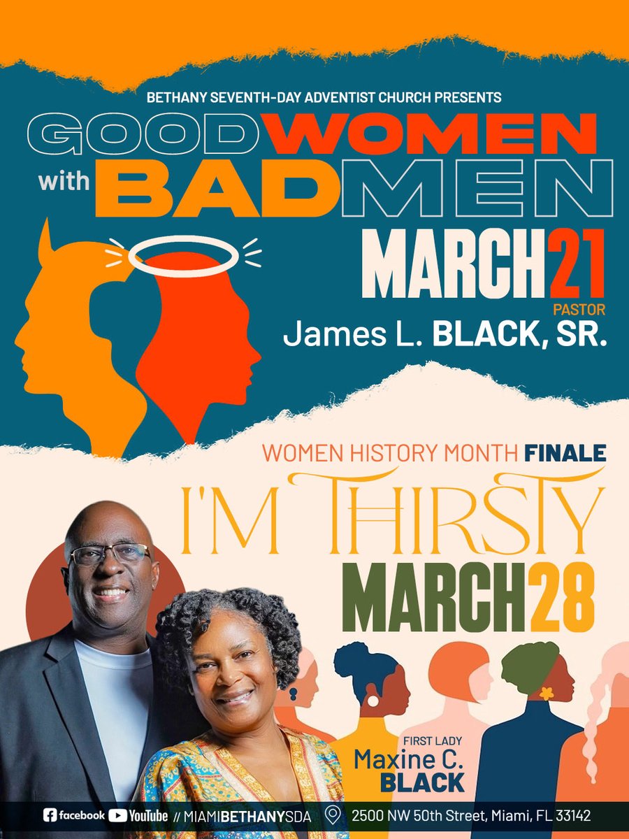 You’re invited to our Sabbath worship experience at 11:00 AM EST
youtube.com/@MiamiBethanyS…