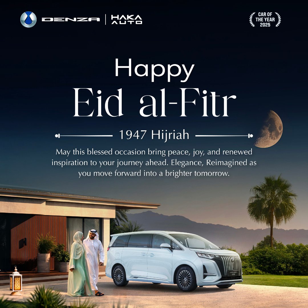 BYD_HakaAuto's tweet photo. Selamat Hari Raya Idul Fitri 1 Syawal 1447 H 
Taqaballahu Minna Wa Minkum, Minal Aidin Wal Faizin.  

Mohon maaf lahir dan batin, semoga kebahagiaan, keberkahan, dan kesuksesan selalu menyertai kita semua.  

Segenap Keluarga Besar PT Bumi Hijau Motor (Haka Auto) https://t.co/JWZhEzS4Od