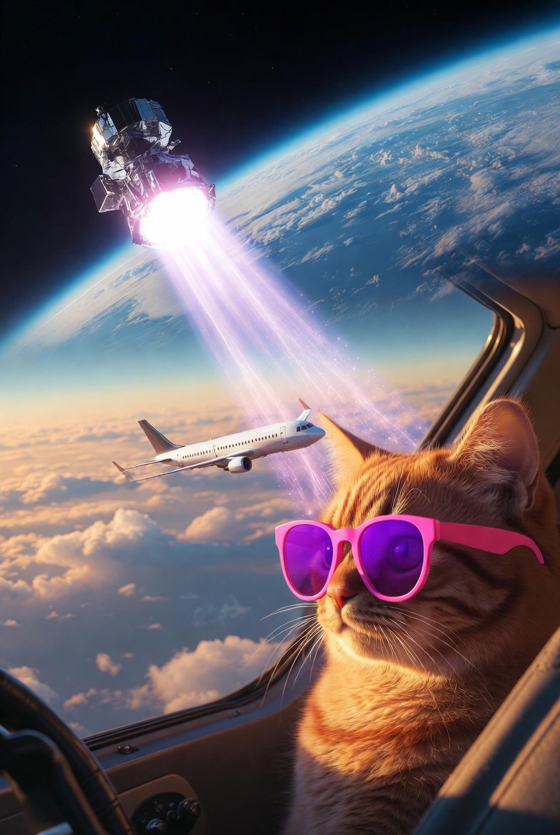 <a href="/elonmusk/">Elon Musk</a> Elon: Cool 🇬🇧
Cat pilot: Even cooler with Starlink beam 😎✨