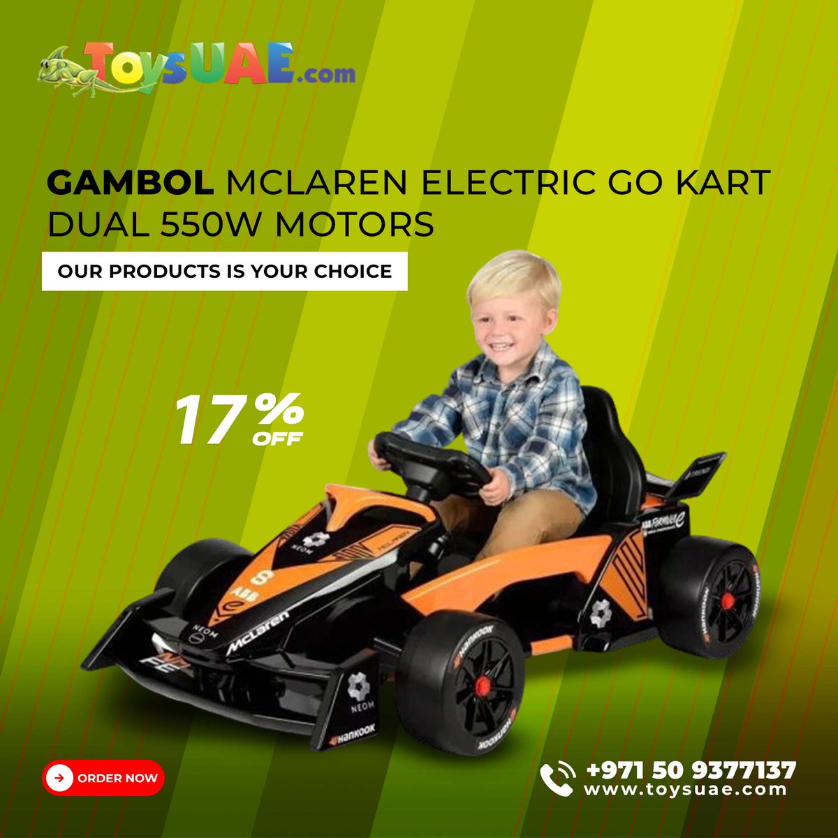 ToysuaeOfficial's tweet image. 🏎️ Let Your Kids Experience the Thrill of Racing!

🎉 Now Get 17% OFF – Limited Time Offer!

🛒 Order Now!
🌐 Website: zurl.co/6nOrt
📞 Call/WhatsApp: +971 50 9377137

#ToysUAE #KidsRideOn #ElectricGoKart #McLarenKart #RideOnCar