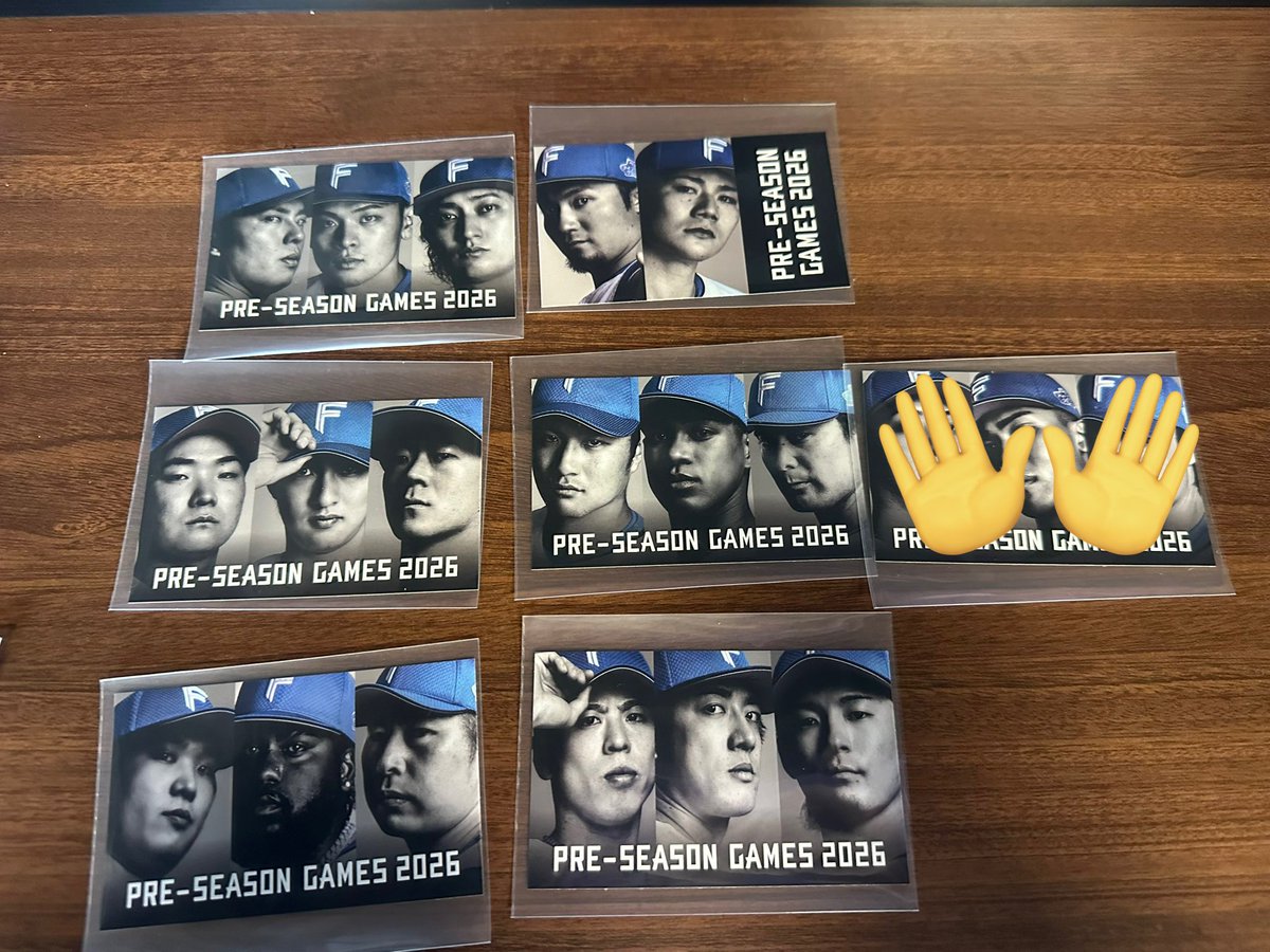 ファイターズ　PRE-SEASON GAMES  2026 ステッカー

譲→写真のもの
求→宮西の写っているもの

本日エスコンにおります。よろしくお願い致します！