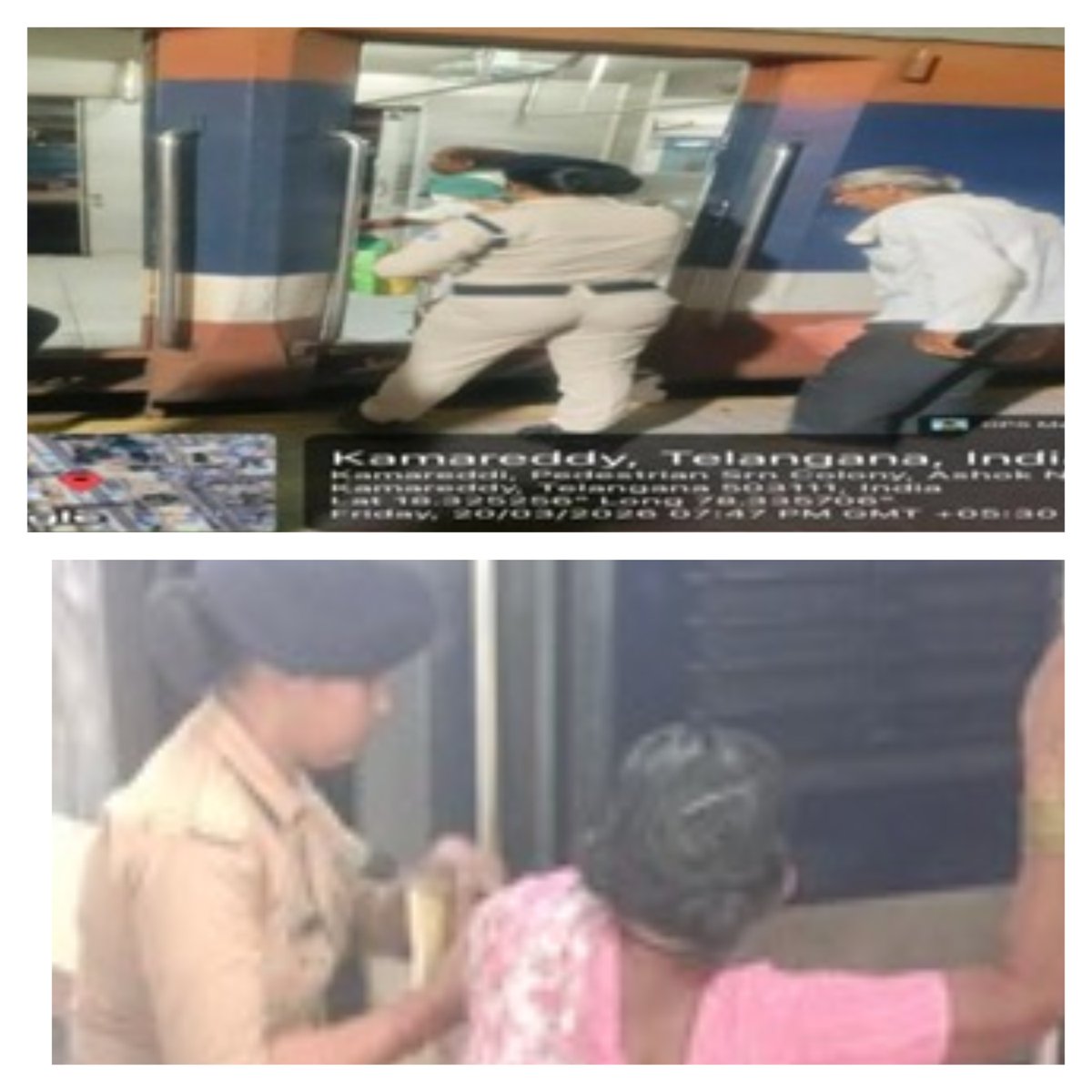 rpfscrhyb's tweet photo. #operationsewa @rpf_scr1 @RPF_INDIA @rpfpcnzb @rpfpcmbnr RPF staff at Kamareddy &amp; Mahbubnagar extended timely assistance to elderly and differently-abled passengers for safe boarding of trains.Ensuring passenger care and safety remains a top priority of RPF. https://t.co/RbhH58UiXv