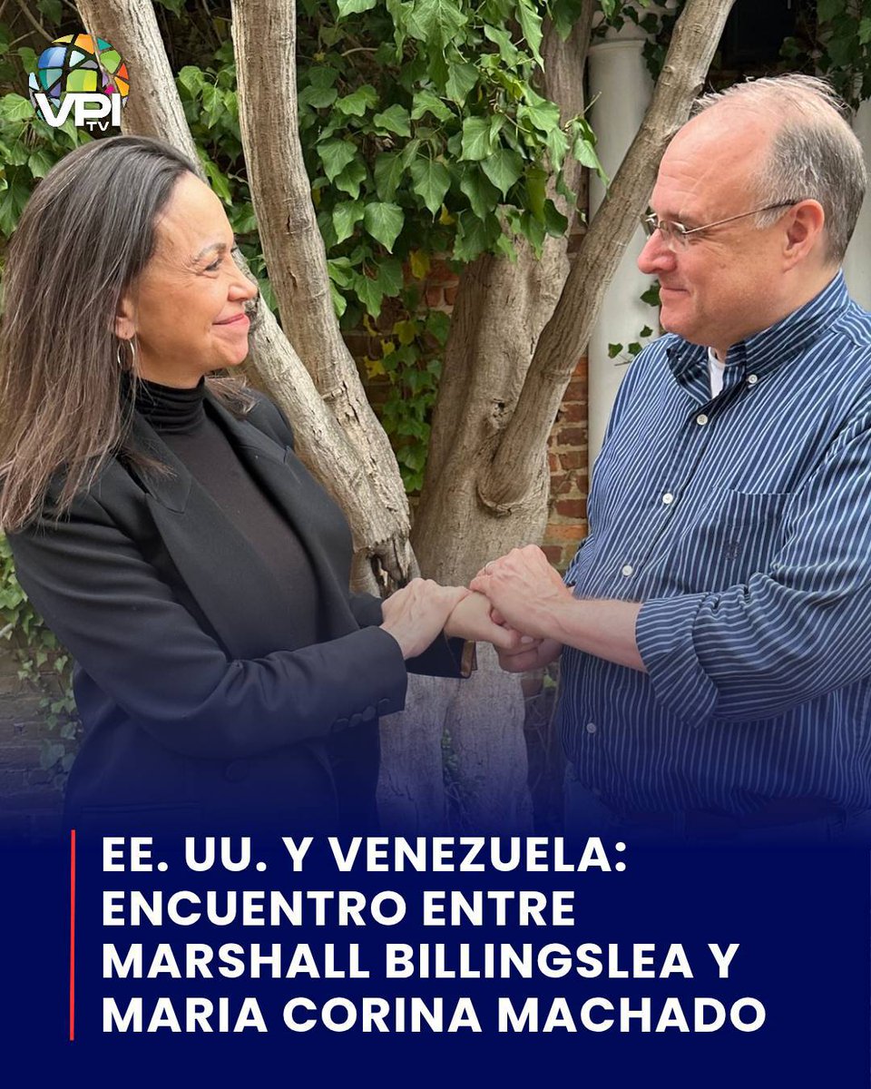 🇻🇪🇺🇸 La Premio Nobel de la Paz María Corina Machado sostuvo un encuentro  con Marshall Billingslea, exsecretario adjunto del Tesoro de los Estados Unidos, reafirmando la sólida alianza entre el movimiento democrático venezolano y figuras clave de la política exterior
