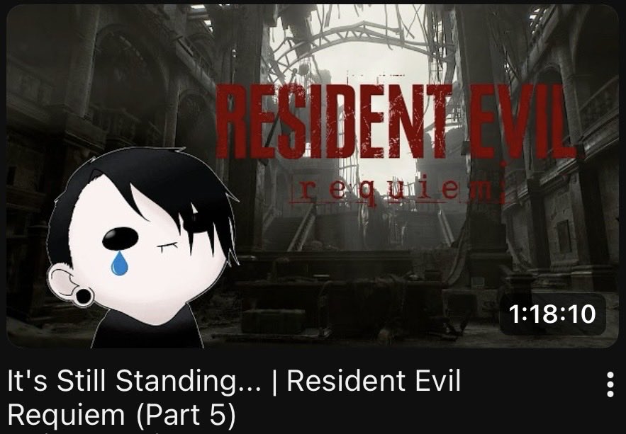 It’s Still Standing… | Resident Evil Requiem (Part 5) Available Now‼️

Watch it here⬇️
youtu.be/spVEax77gFQ

#residentevilrequiem #residentevil #re9 #letsplay #youtube #subscribe #goth