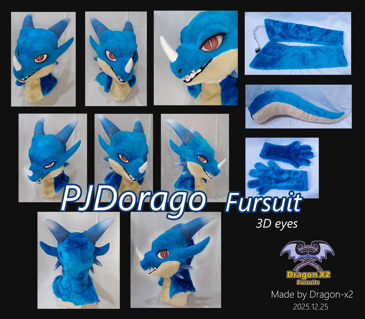 DragonX2space's tweet image. #Fursuit #Maker #Dragon
新作品分享🙌