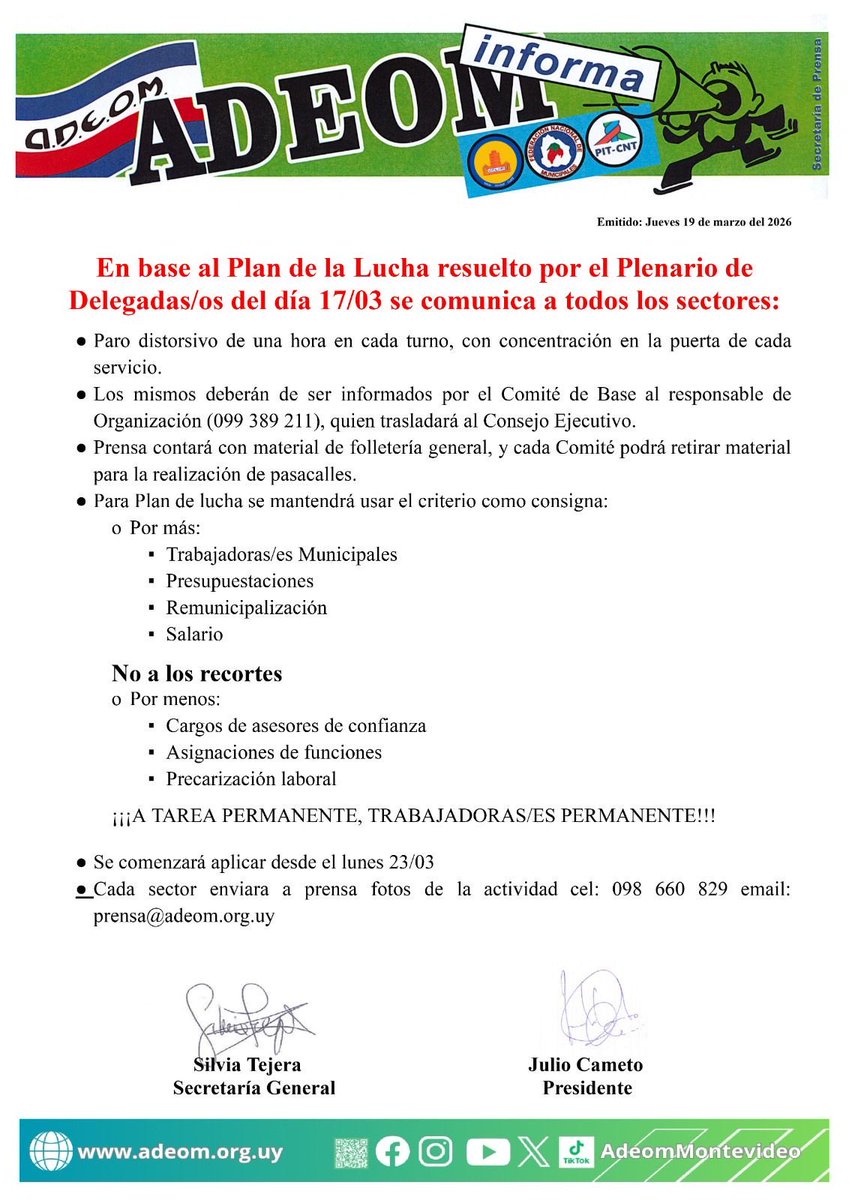 ADEOM MONTEVIDEO tweet media