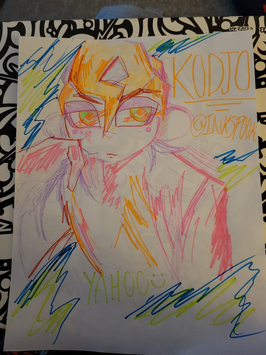 InkSpook_pjsk's tweet photo. thank you mama for the dollar store art supplies for Christmas 3 years ago I finally used them https://t.co/vgV5ZOBDyV