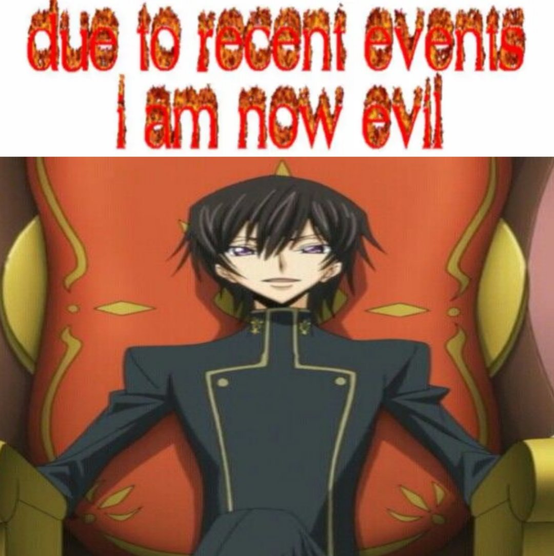 EMPEROR LELOUCH MOFUFUSA IS OUT tweet media